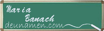Maria Banach Visitenkarte
